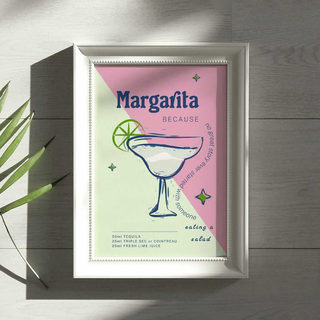 Margarita Print Margarita Era Spicy Margs Cocktail Lovers Gift Idea Margar itas Tequila Gifted Tequi la Lover Kitchen Print Dining Room Art