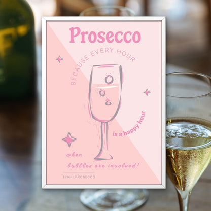 Prosecco Print Gift Prints Prosecco Lover Brunch Gift Birthday Present Fizz Champ agne Funny Print Italian Kitchen Dining Room Decor For Her