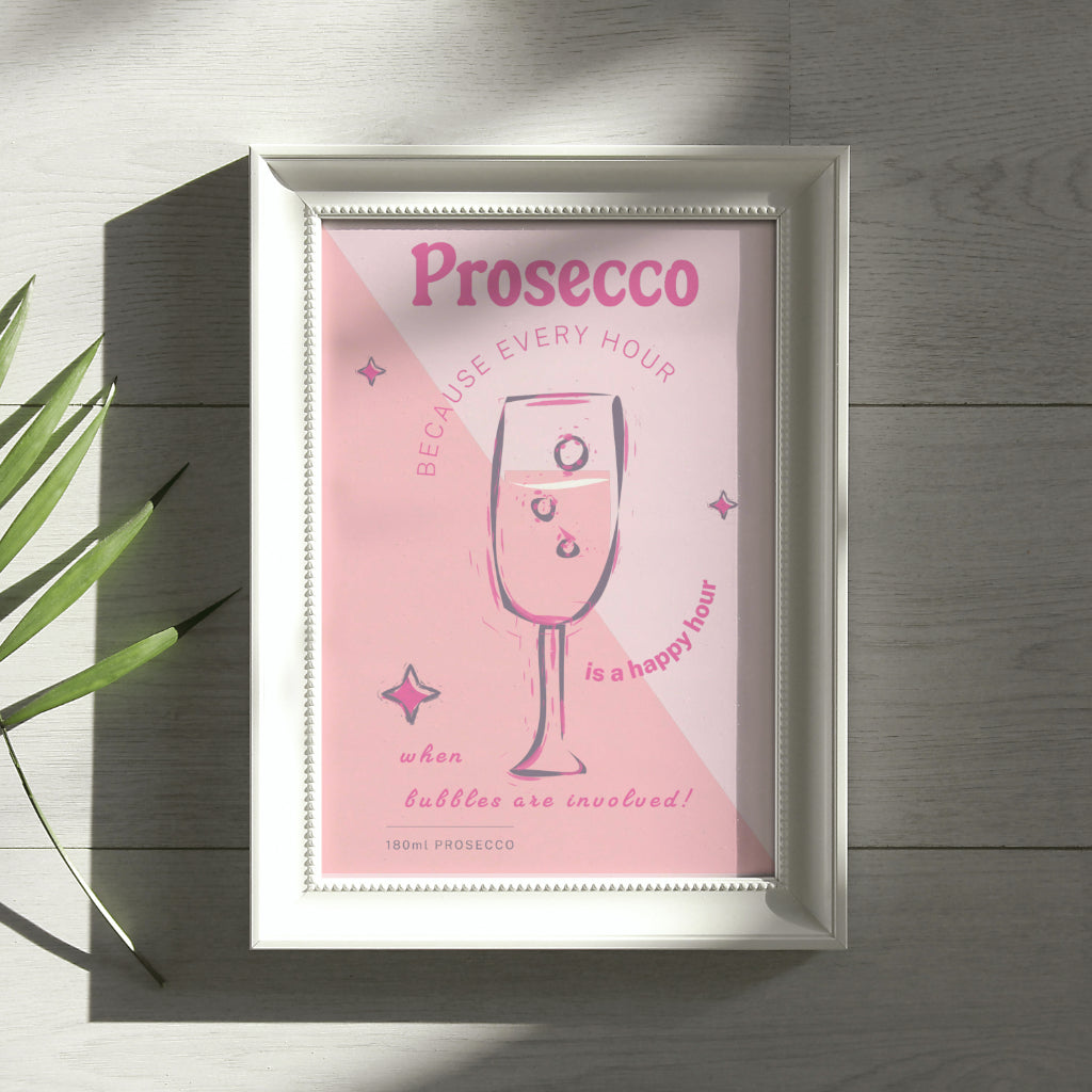 Prosecco Print Gift Prints Prosecco Lover Brunch Gift Birthday Present Fizz Champ agne Funny Print Italian Kitchen Dining Room Decor For Her