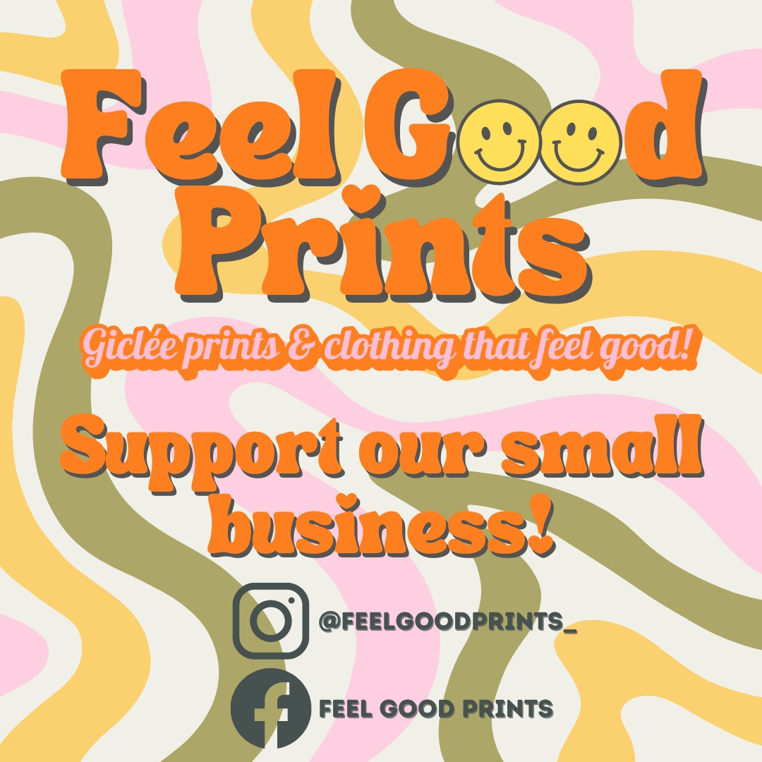 Retro Burger Print | Feel Good Burgers