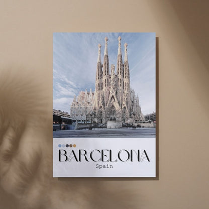 Barcelona Inspired Print - Travel Inspired Art Poster Prints