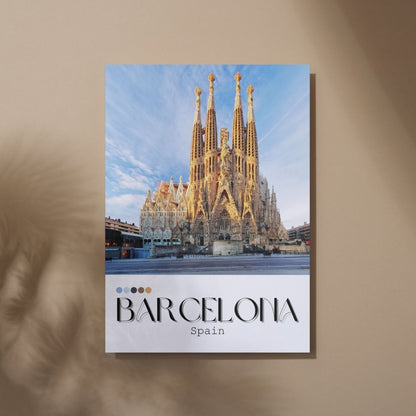 Barcelona Inspired Print - Travel Inspired Art Poster Prints
