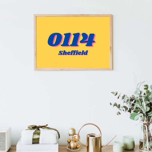 Hometown Print Sheffield Hometown City Customisable Print Wall Print Home Decor Idea Gift Idea For Home New Home Gift Idea 0114 Print