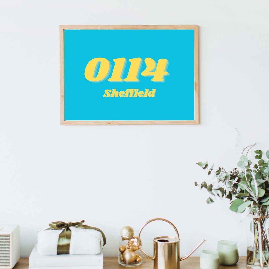 Hometown Print Sheffield Hometown City Customisable Print Wall Print Home Decor Idea Gift Idea For Home New Home Gift Idea 0114 Print