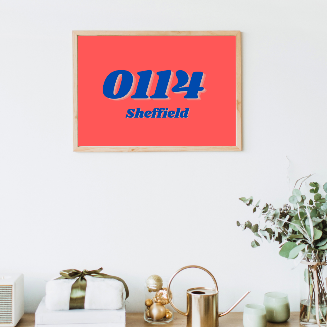 Hometown Print Sheffield Hometown City Customisable Print Wall Print Home Decor Idea Gift Idea For Home New Home Gift Idea 0114 Print