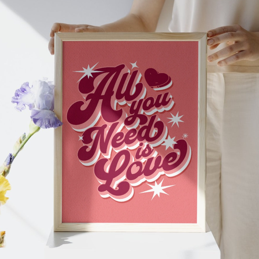 The Beatles All You Need Is Love | Music Art Poster Print