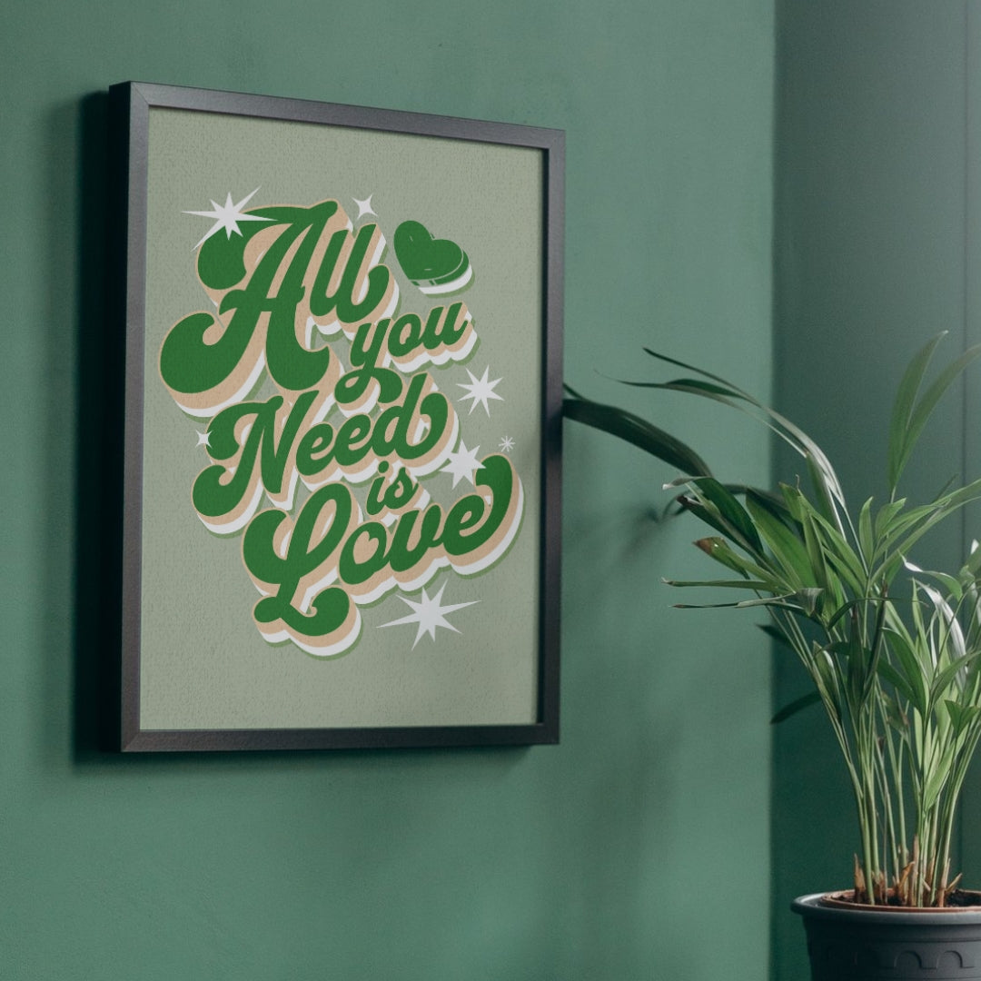 The Beatles All You Need Is Love | Music Art Poster Print