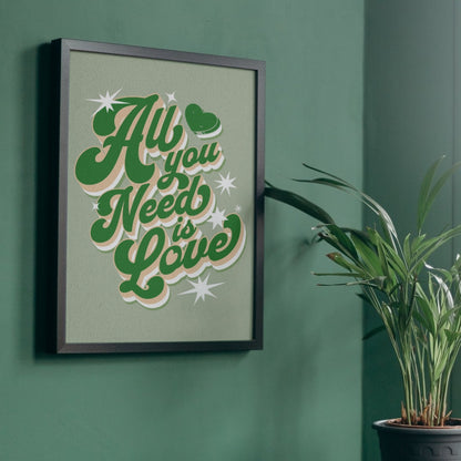 The Beatles All You Need Is Love | Music Art Poster Print