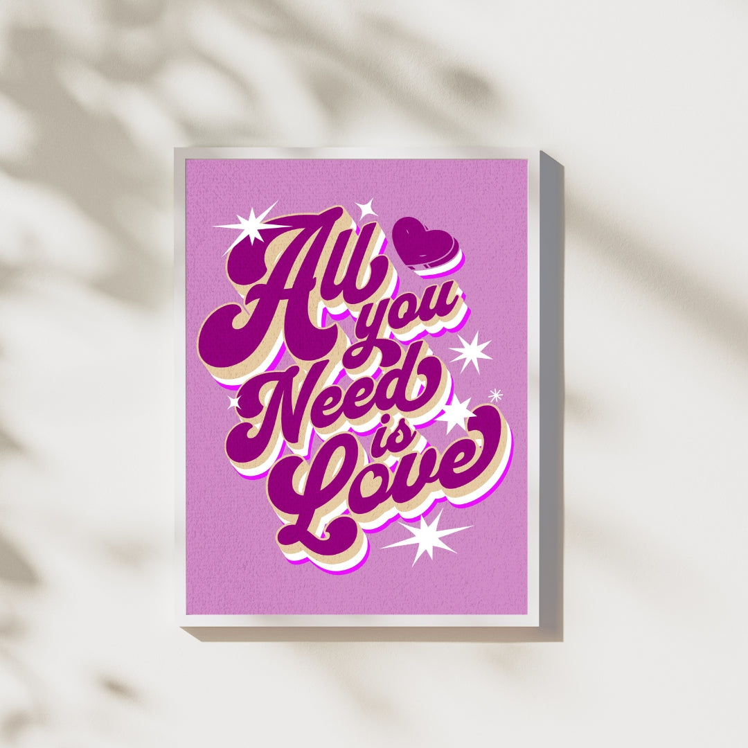 The Beatles All You Need Is Love | Music Art Poster Print