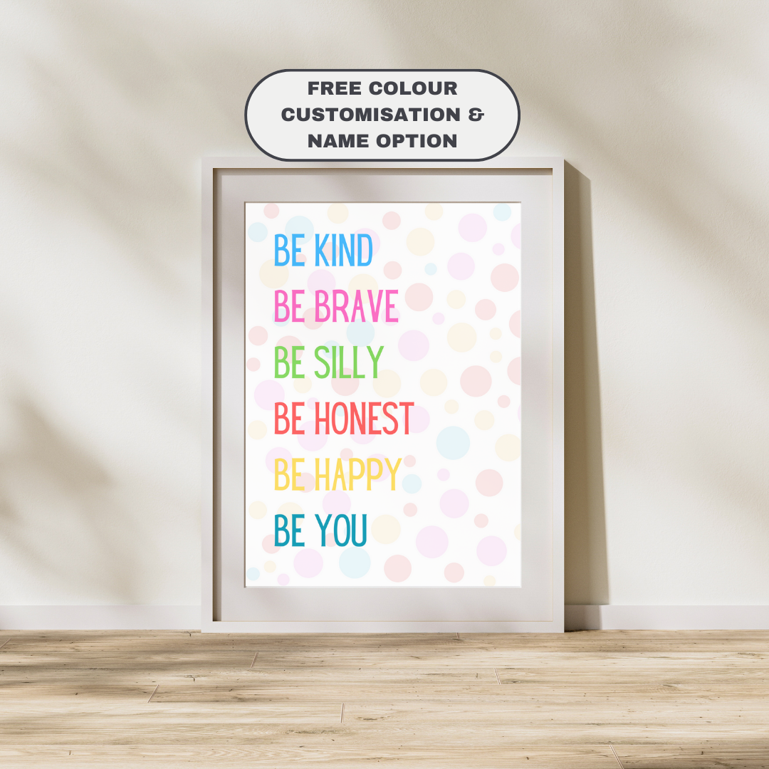 Affirmation Print Customisable Wall Print Feel Good Print Inspiring Print Mental Health Print Motivation Print Home Decor Gift Idea