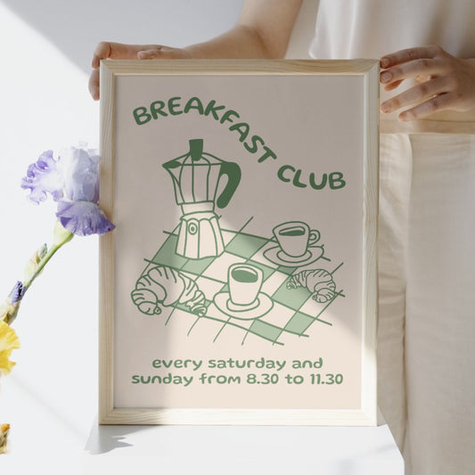 Breakfast Club | Around The Home Art Poster Print