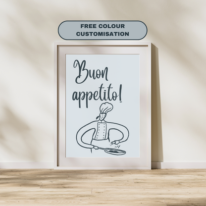Buon Appetito - Italian Inspired Art Poster Prints