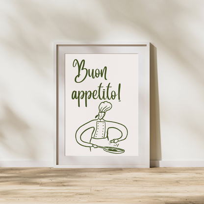 Buon Appetito - Italian Inspired Art Poster Prints