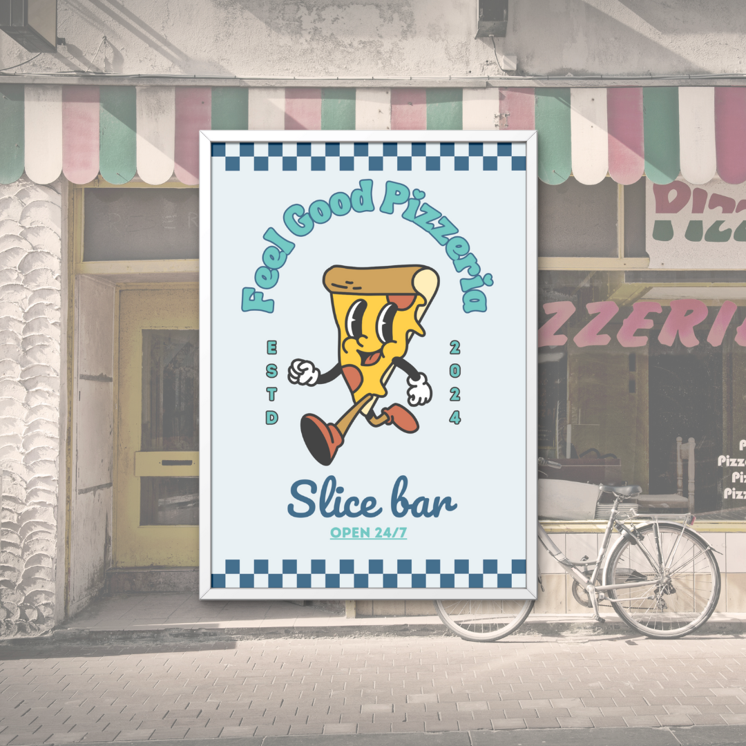Retro Pizza - Home Essential Art Poster Prints