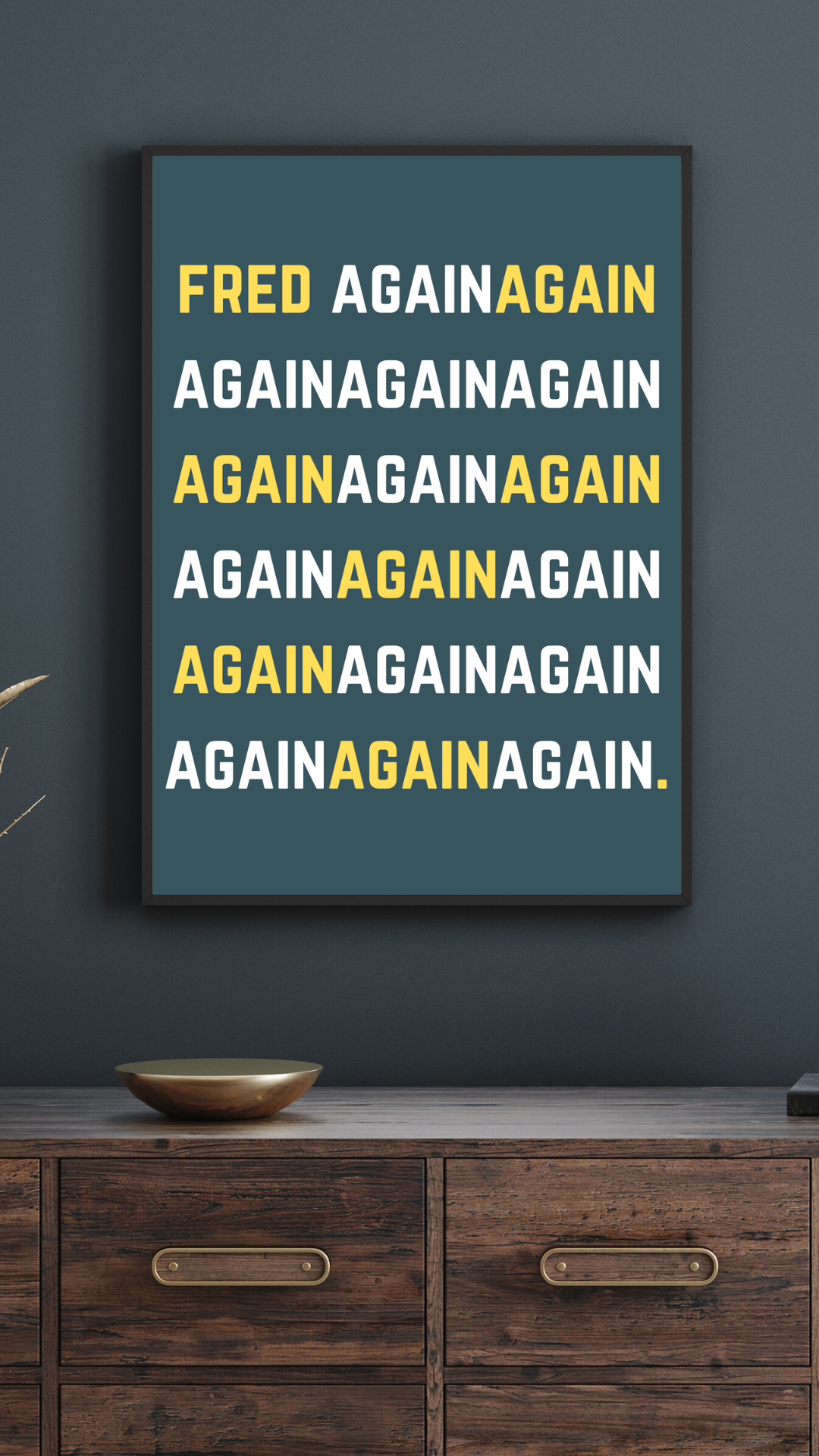 Fred Again print Fred Againagainagain Music Prints Music Wall Art Giclee Prints