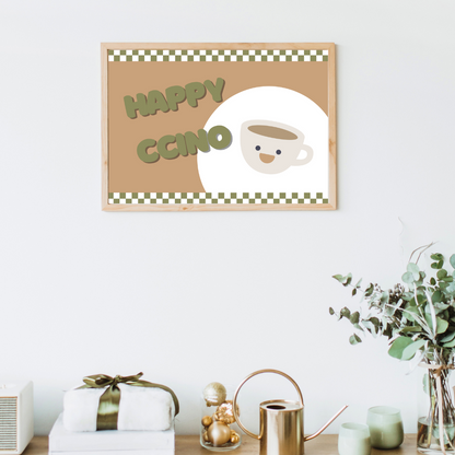 Cappuccino Print Coffee Print Coffee Lover Art Print Customisable Print Personalised Print Kitchen Wall Print Home Decor Coffee Gift Idea