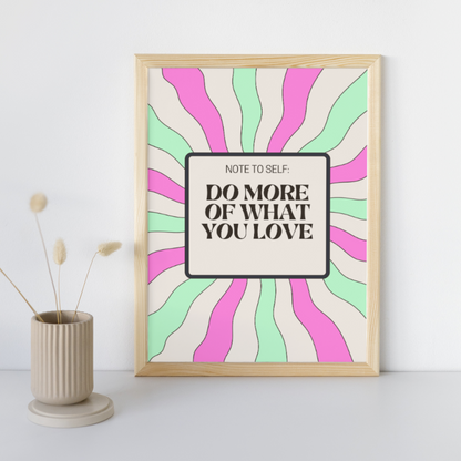 Note To Self Feel Good Prints Positive Print Motivational Happy Prints Manifest Feel Good Art Affirmation Quotes Inspirational Sayings Customisable