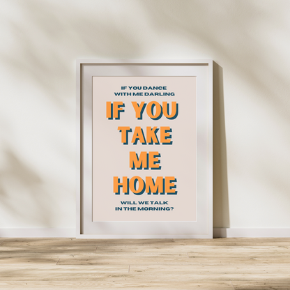 Sam Fender Lyrics Will We Talk Quote Prints Customised Personalised Art Music Prints Sam Fender Art Poster Indie Music Lyrics Print