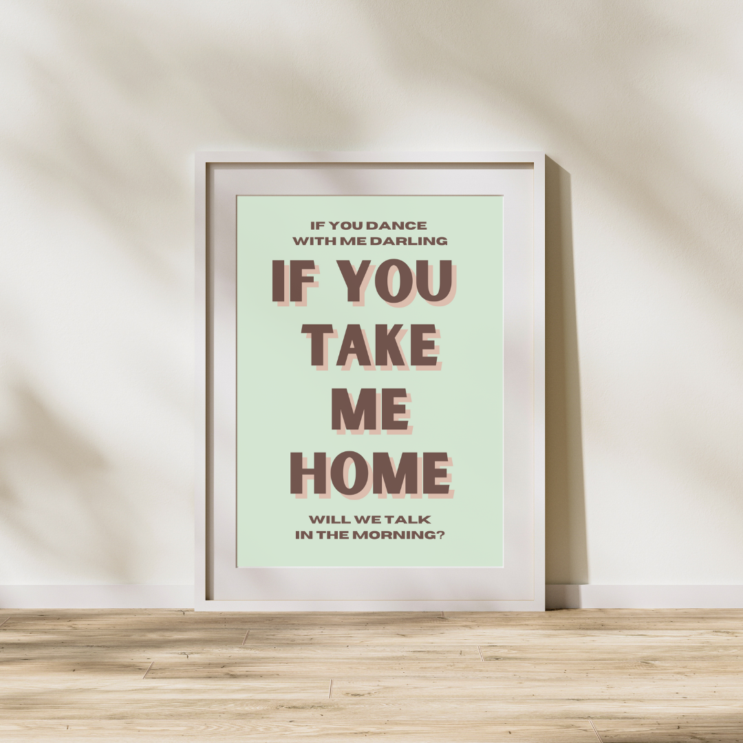 Sam Fender Lyrics Will We Talk Quote Prints Customised Personalised Art Music Prints Sam Fender Art Poster Indie Music Lyrics Print