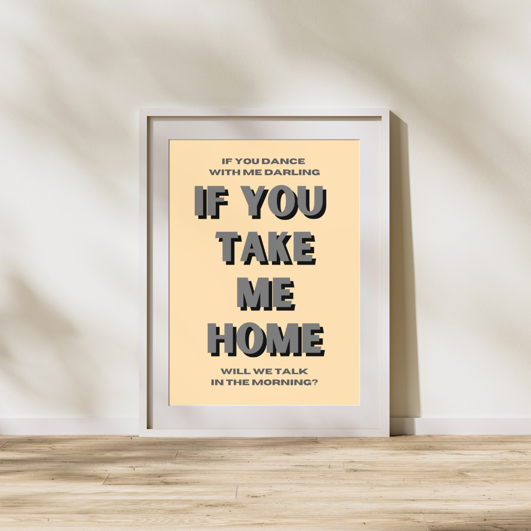 Sam Fender Lyrics Will We Talk Quote Prints Customised Personalised Art Music Prints Sam Fender Art Poster Indie Music Lyrics Print