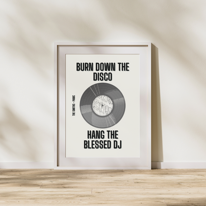 The Smiths Print Panic Lyrics Music Lover Print Smiths Fan Customisable Personalised Wall Print Home Decor Music Lyrics Print Gift Idea