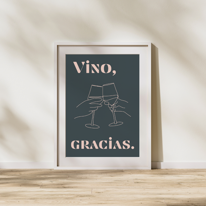 Wine Print Spanish Poster Wine Lover Spanish Modern Kitchen Decor Spain Kitchen Art Print Bar Art Retro Wall Print Art Retro Poster Vino