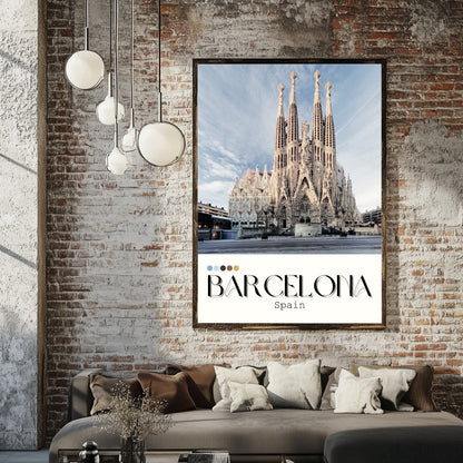 Barcelona Inspired Print - Travel Inspired Art Poster Prints