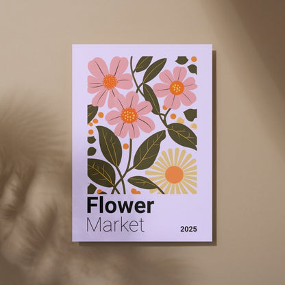 Botanical Flower Market - Home Essential Art Poster Prints