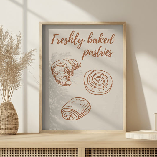 Freshly Baked Pastries - Home Essential Art Poster Prints