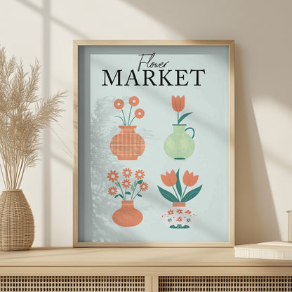 Flower Market - Home Essential Art Poster Prints