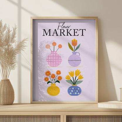 Flower Market - Home Essential Art Poster Prints