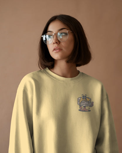 Brunch Club Sweatshirt | Unisex | Retro Graphic | 85% Organic Cotton 15% Recycled Polyester