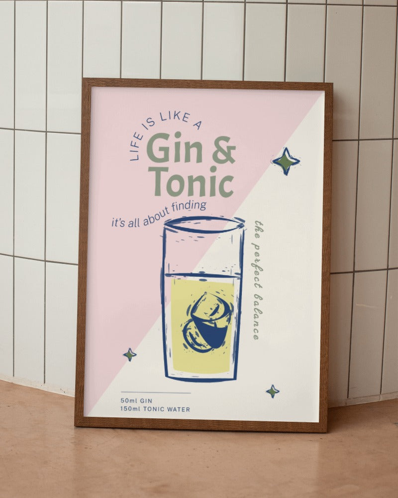 Gin & Tonic - Cocktails & Drinks Art Prints
