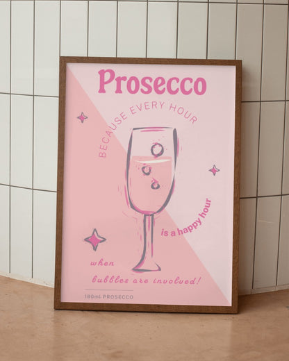 Prosecco Print Gift Prints Prosecco Lover Brunch Gift Birthday Present Fizz Champ agne Funny Print Italian Kitchen Dining Room Decor For Her