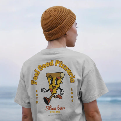 Pizza T-Shirt | Unisex T-shirt | Retro Graphic | 100% Organic Cotton