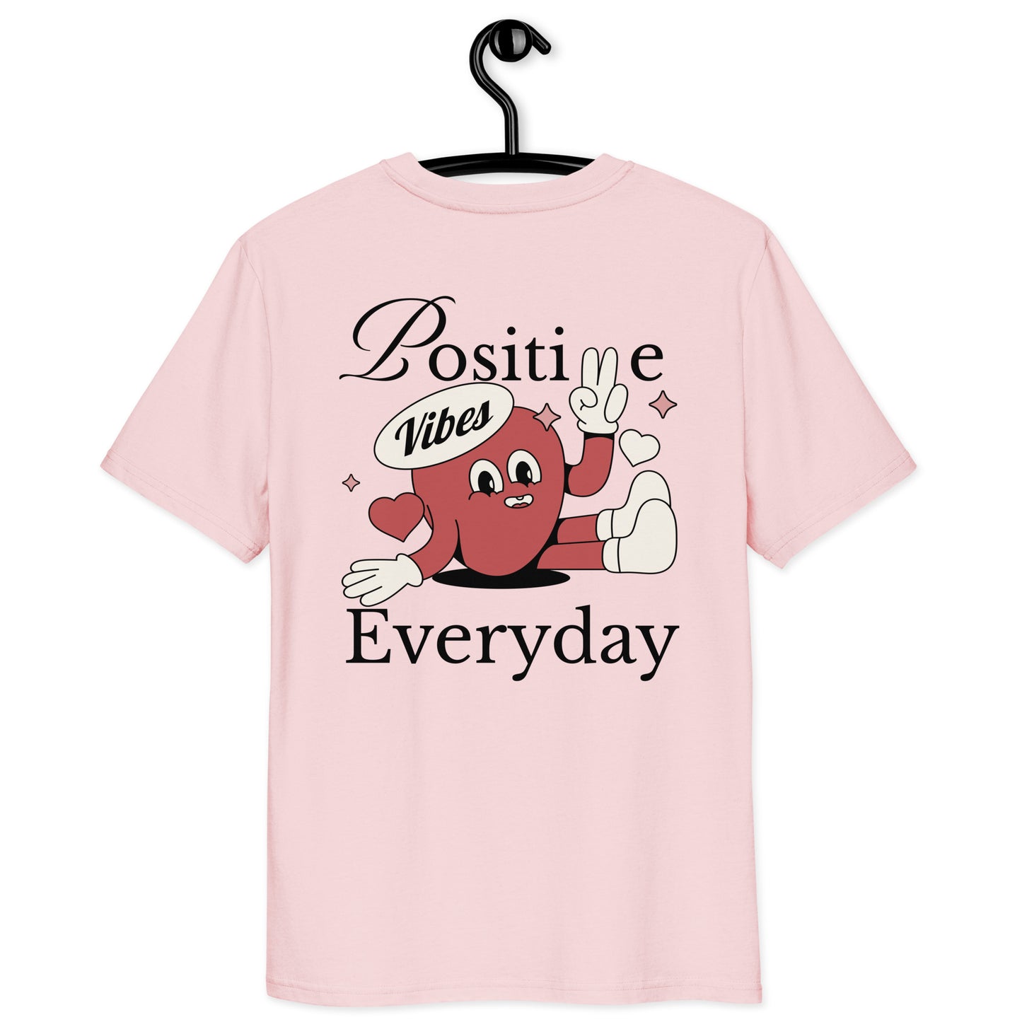 Positive Vibes Unisex T-shirt | Retro Graphic | 100% Organic Cotton