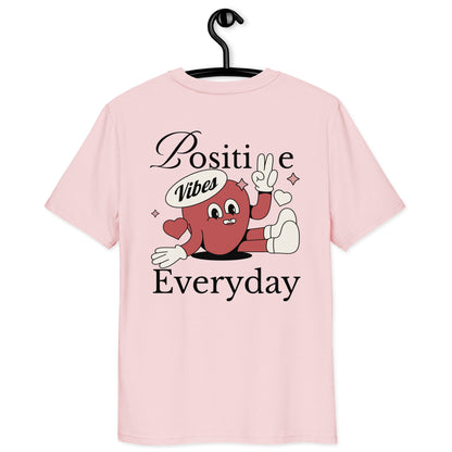 Positive Vibes Unisex T-shirt | Retro Graphic | 100% Organic Cotton