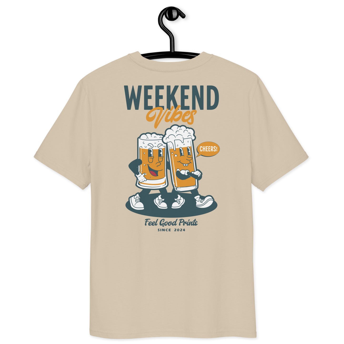 Beer Unisex T-shirt | Retro Graphic | 100% Organic Cotton