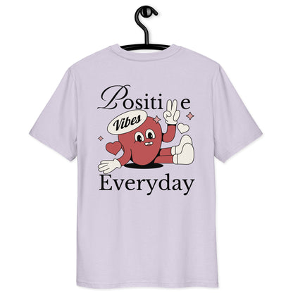 Positive Vibes Unisex T-shirt | Retro Graphic | 100% Organic Cotton