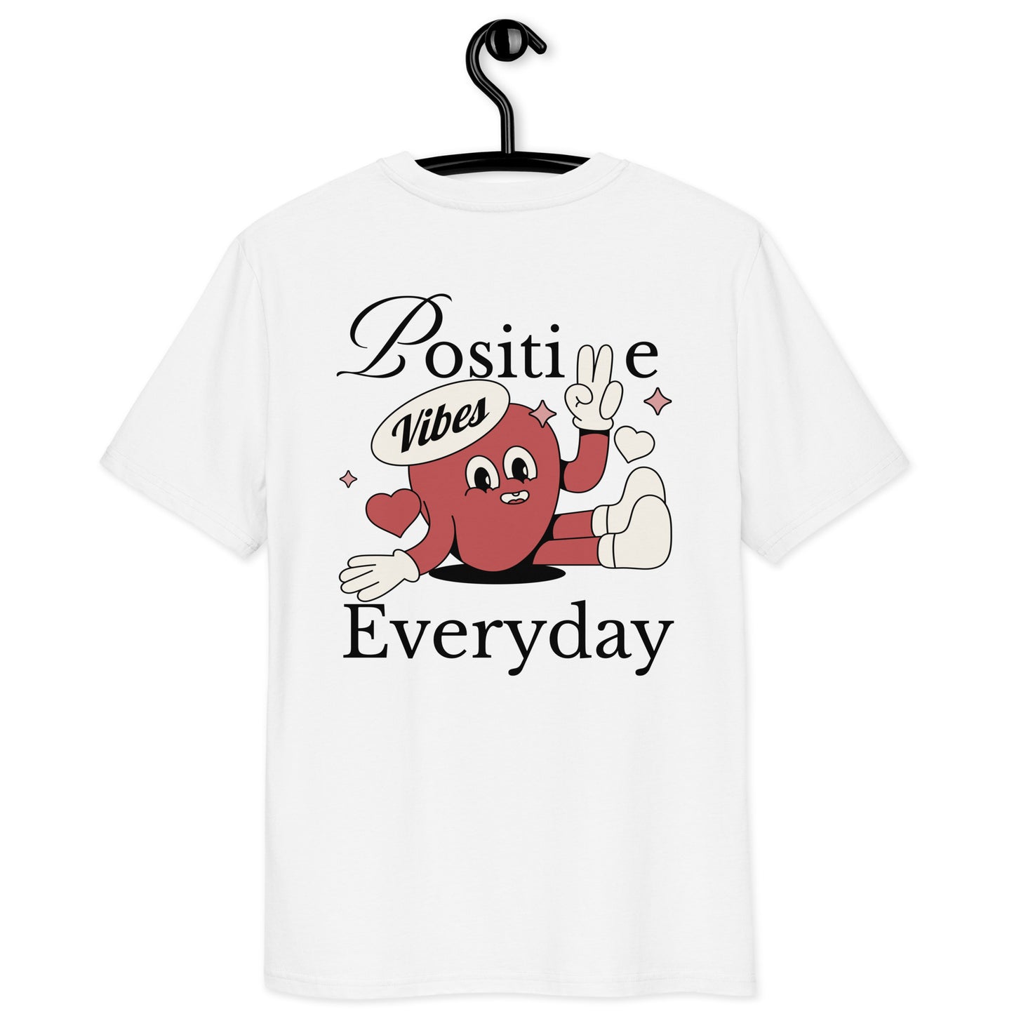 Positive Vibes Unisex T-shirt | Retro Graphic | 100% Organic Cotton