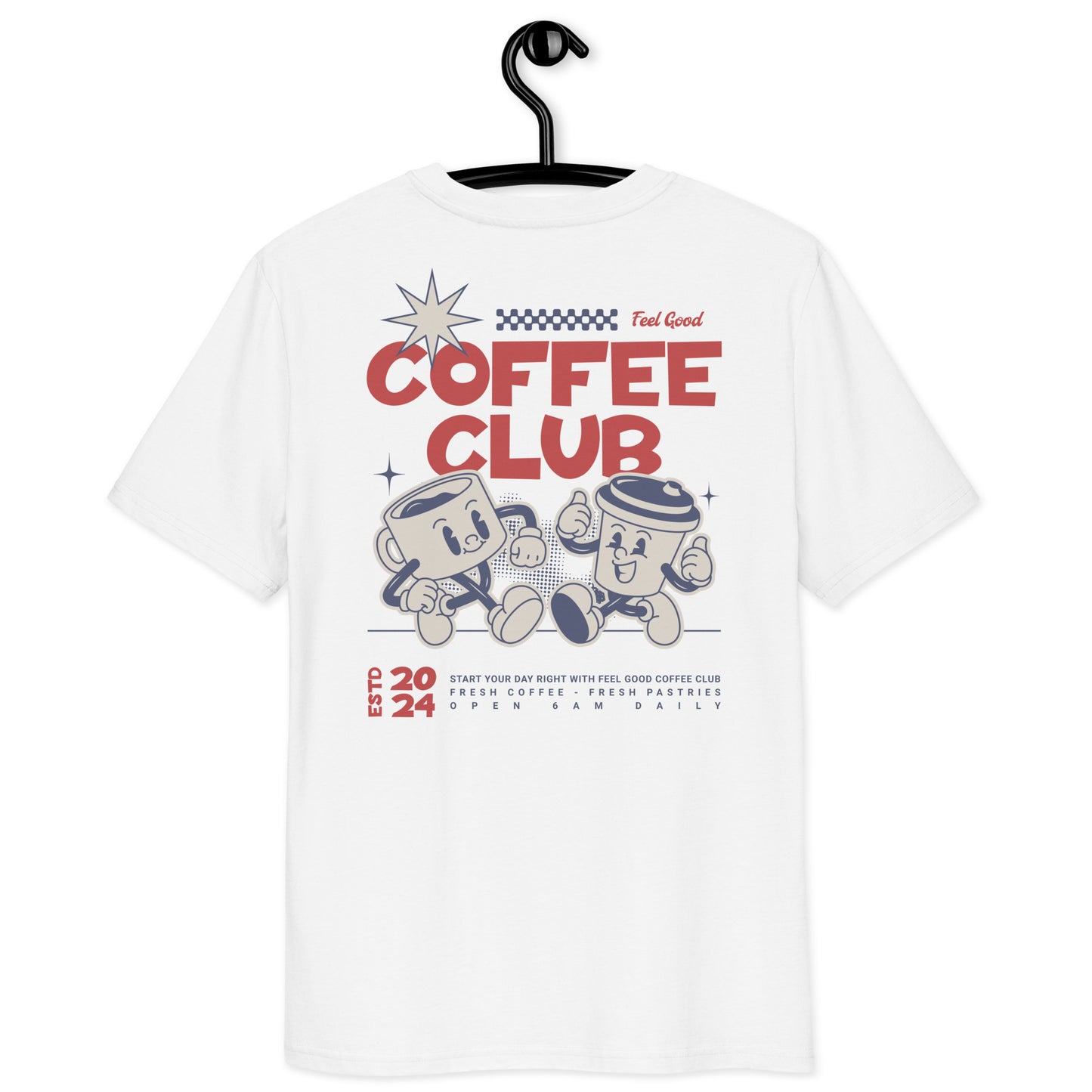 Coffee T Shirt | Unisex T-shirt | Retro Graphic | 100% Organic Cotton