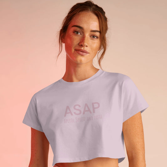 Aperol Spritz and Pasta Crop Top - Pink