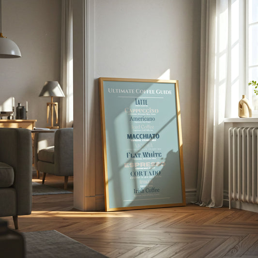 Coffee Guide - Home Essential Art Poster Prints