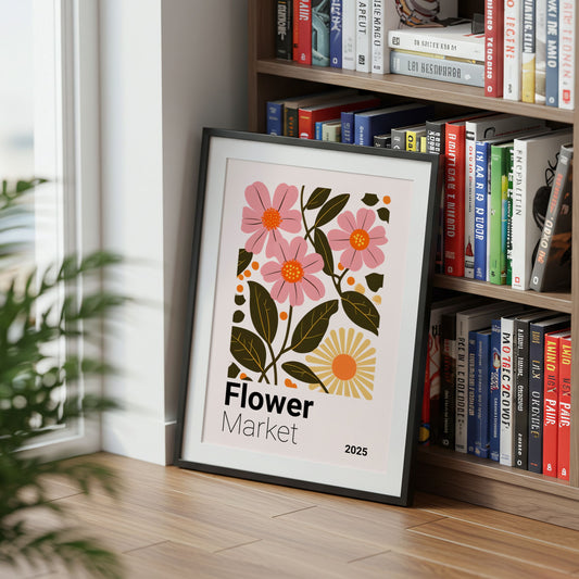 Botanical Flower Market - Home Essential Art Poster Prints