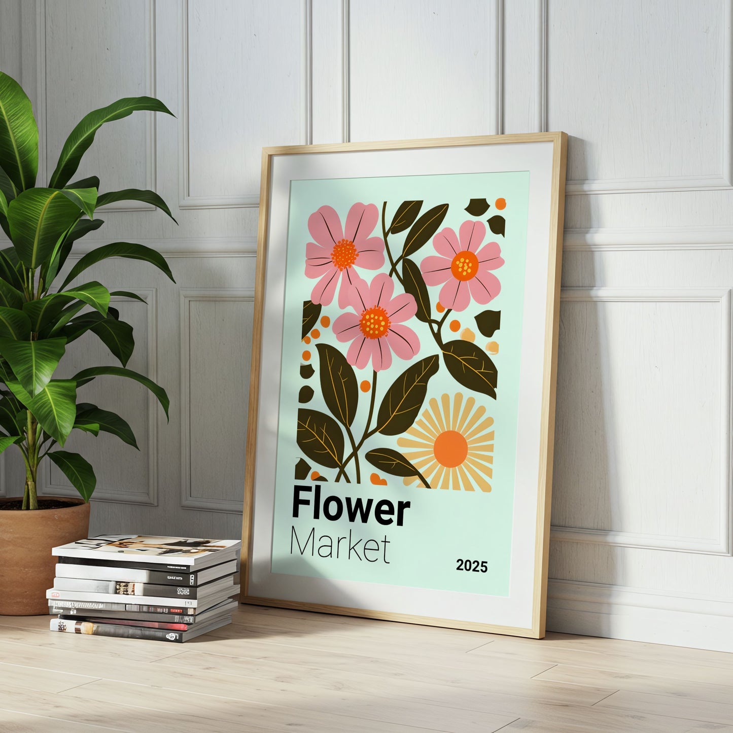 Botanical Flower Market - Home Essential Art Poster Prints