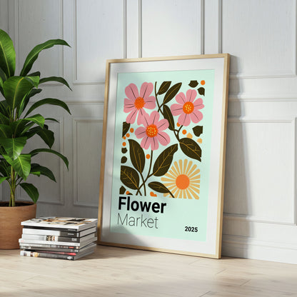 Botanical Flower Market - Home Essential Art Poster Prints