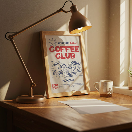 Coffee Club - Home Essential Art Poster Prints