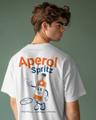 Aperol Spritz T Shirt | Unisex T-shirt | Retro Graphic | 100% Organic Cotton