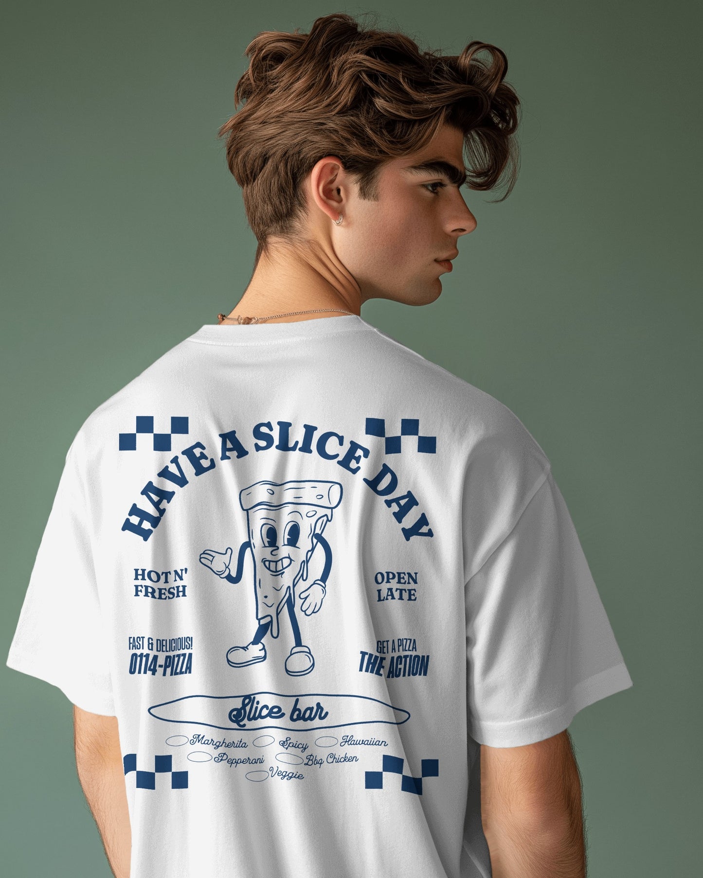 Have A Slice Day Unisex T-shirt Blue
